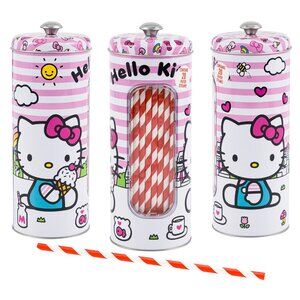 Hello kitty Pink Straw Holder 8.25 H"